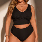 Damen Bikiniset mit elegantem Wickeldesign und hohem Taillenschnitt R&B