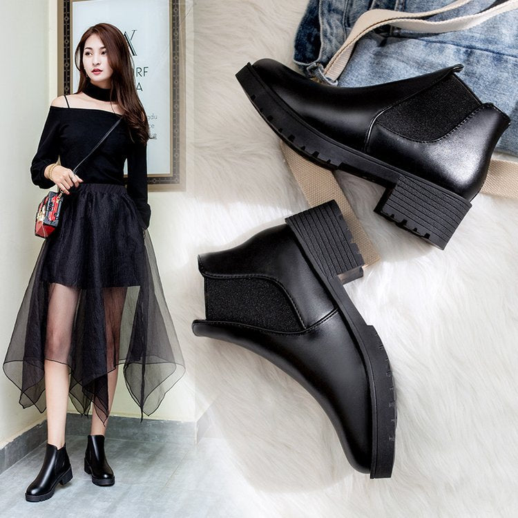 Damen elegante Chelsea-Stiefel R&B