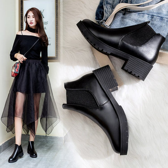 Damen elegante Chelsea-Stiefel R&B