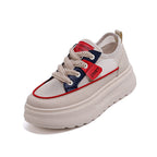 Damen Sportliche Sneakers mit atmungsaktiver Mesh-Oberfläche und komfortablem Plateau R&B