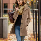 Damen trendiger Oversized-Mantel R&B