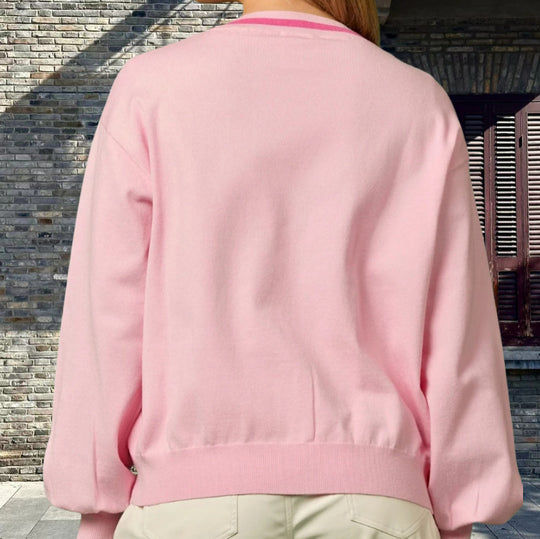 Damen Strickjacke mit funkelnden Details und raffinierten Schleifen R&B