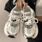 Damen Sportliche Sneakers mit verspieltem Tierdesign R&B