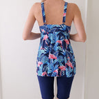 Damen Tankini-Set mit floralem Design und figurumspielender Passform R&B