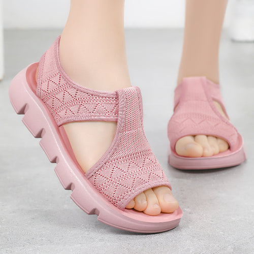 Damen Komfortable Sandalen mit rutschfester Sohle und elastischem Obermaterial R&B