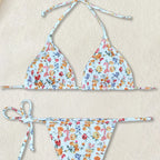 Damen Blumenmuster Bikini R&B