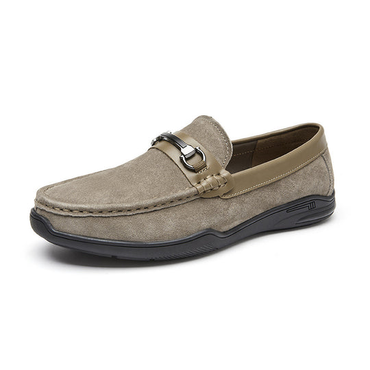 Herren Elegante Mokassins mit hochwertigem Wildleder und dezenter Schnalle R&B