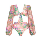Damen Bikiniset mit langen Ärmeln R&B