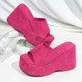 Damen Wedge-Sandalen mit modischem Plateau und geschlossenen Riemen R&B