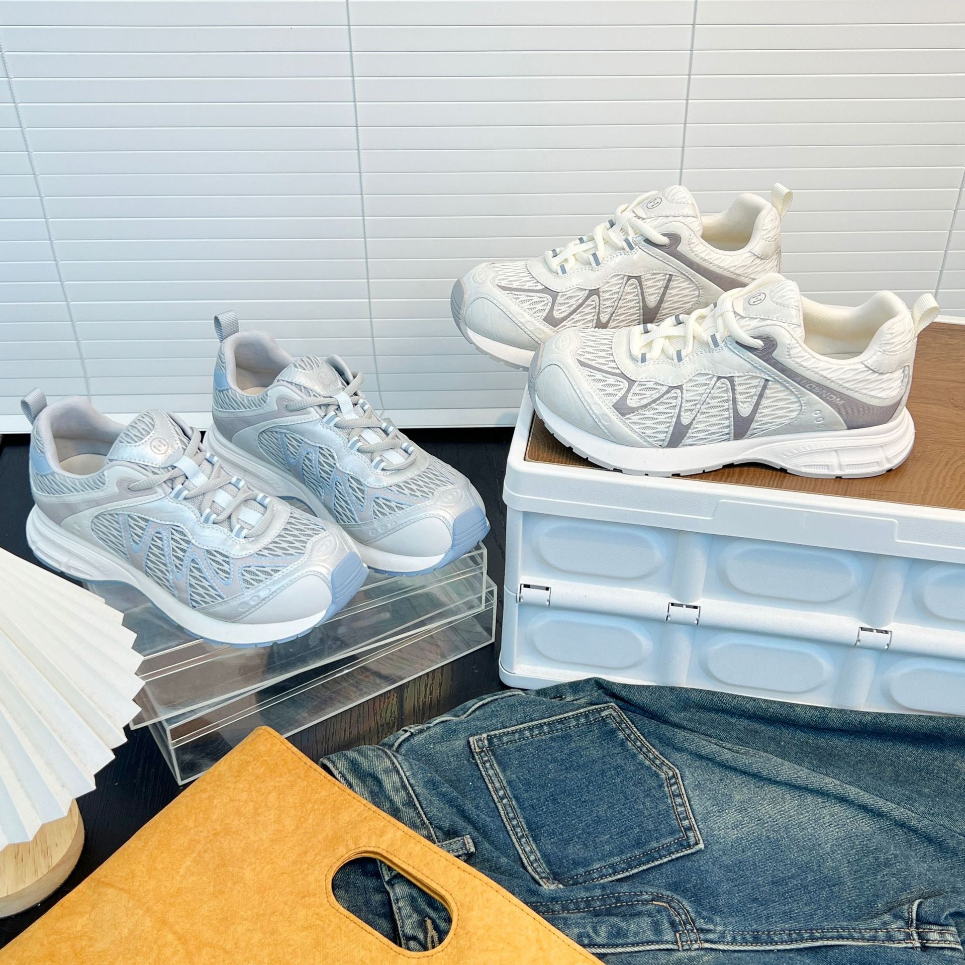 Damen Sportliche Laufschuhe mit atmungsaktiver Mesh-Oberfläche und ergonomischem Fußbett R&B