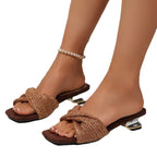 Damen Sling-Pantoletten mit elegantem Querriemen R&B