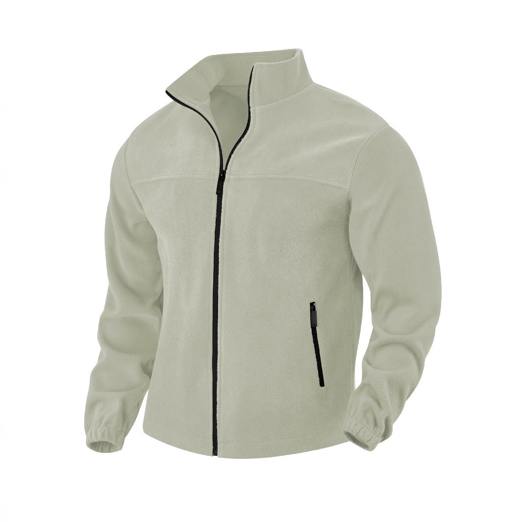 Herren Fleecejacke mit hohem Kragen R&B