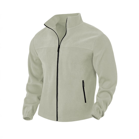 Herren Fleecejacke mit hohem Kragen R&B