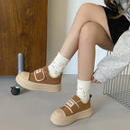 Damen Slip-On Sneakers mit praktischen Klettverschlüssen und komfortabler Sohle R&B