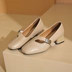 Damen Elegante Plateau-Pumps mit modischem Schnallen-Detail R&B