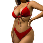 Damen Triangel-Bikini mit verstellbarem BindR&Band und hohem Beinausschnitt R&B