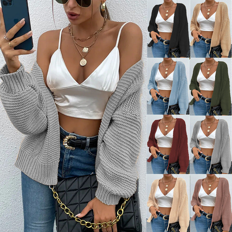 Damen Grober Strickcardigan mit lässigem Schnitt R&B