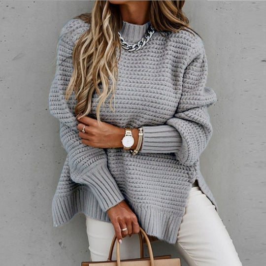 Damen Kuscheliger Strickpullover mit modischem Strukturmuster R&B