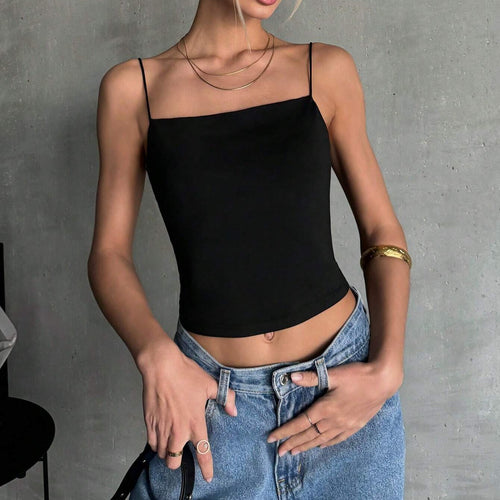 Damen ärmelloses Crop-Top R&B