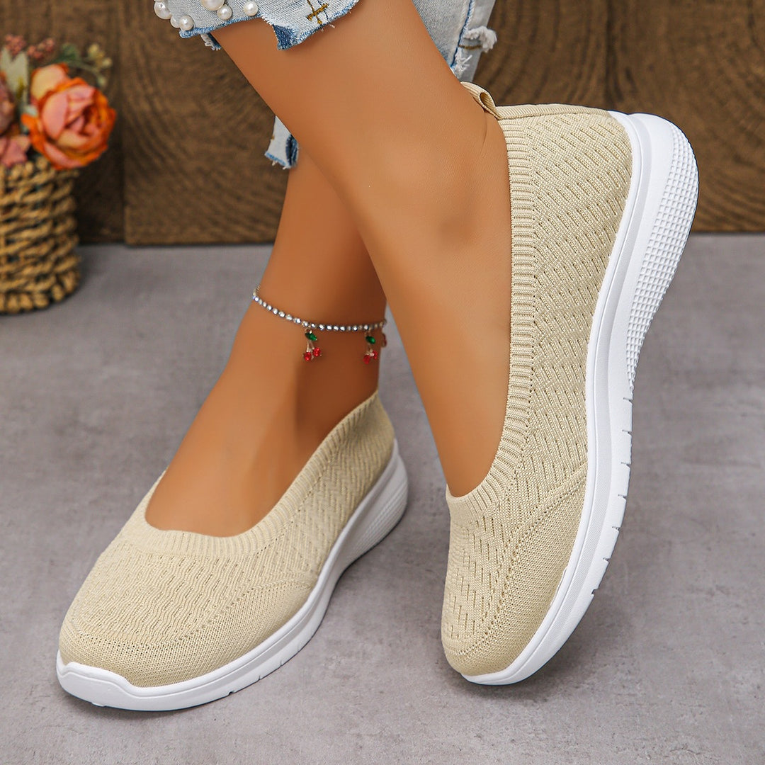 Damen Slip-On Freizeitschuhe mit atmungsaktivem Obermaterial R&B