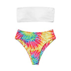 Damen Bikini-Set mit trendigem Bandeau-Oberteil und hohem Taillenschnitt R&B