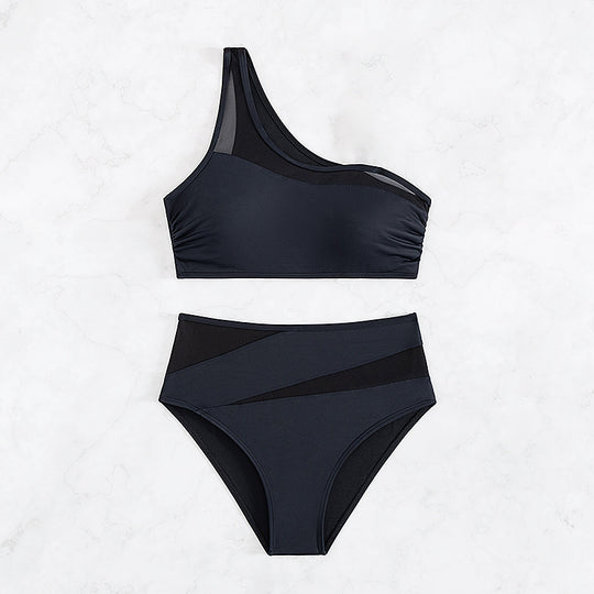 Damen Einseitiger Bikini mit sportlichem Design R&B