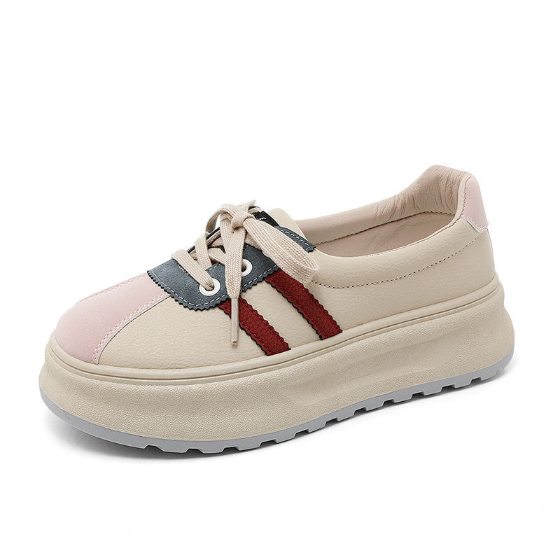 Damen modische Plateauschuhe mit metallic Details und rutschfester Sohle R&B
