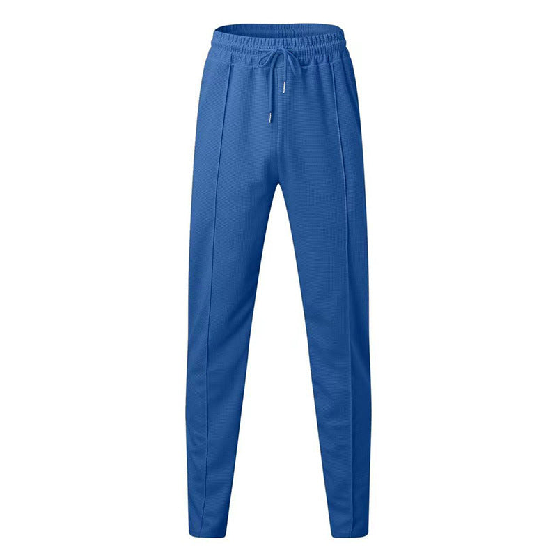 Damen elastische Freizeithose mit moderner Waffle-Textur R&B
