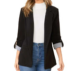 Damen Elegante Blazerjacke mit Kontrastdetails R&B