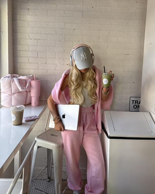 Damen Hoodie und Jogginghosen Set mit Kängurutasche R&B