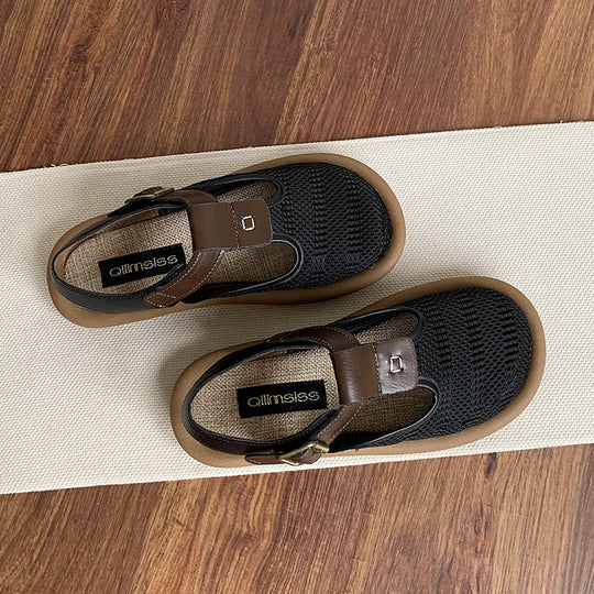 Damen Atmungsaktive Sandalen mit verstellbarem Riemen und komfortablem Fußbett R&B