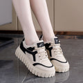 Damen modische Sneakers mit trendigem Plateau und hochwertigem Obermaterial R&B