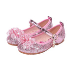 Mädchen Ballerina Schuhe mit funkelnden Perlenapplikationen R&B