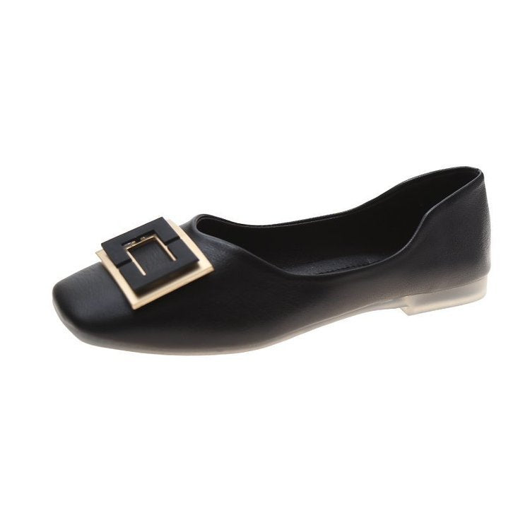 Damen elegante Ballerinas mit modischem Schnallenakzent R&B