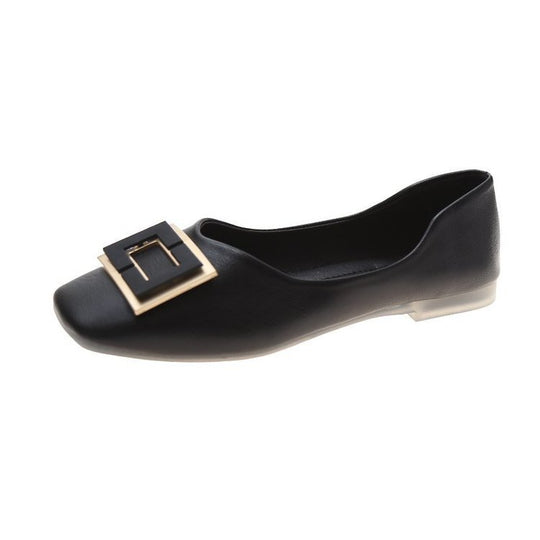 Damen elegante Ballerinas mit modischem Schnallenakzent R&B