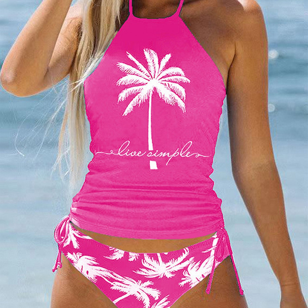 Damen trendiger Bikiniset mit Palmen-Motiv R&B