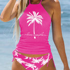Damen trendiger Bikiniset mit Palmen-Motiv R&B