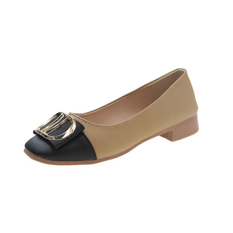 Damen elegante Ballerinas mit dekorativer Schnallenverzierung R&B