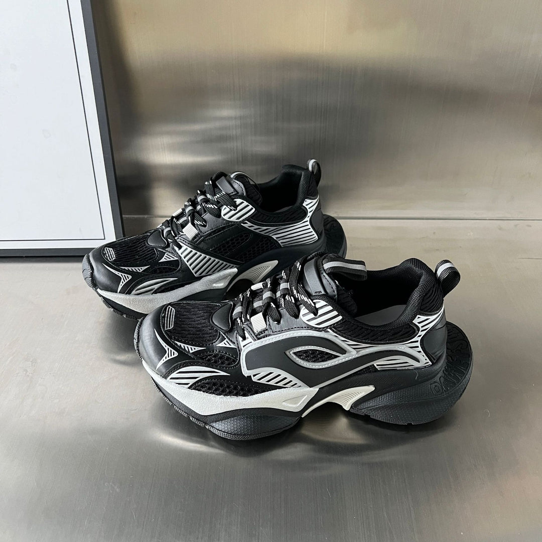 Damen Sportliche Chunky Sneakers mit atmungsaktivem Mesh-Obermaterial und stabiler Sohle R&B