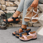 Damen sportive Zehentrenner-Sandalen mit ergonomischem Design und verstellbarem Riemen R&B