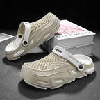 Herren Atmungsaktive Clogs mit verstellbarem Riemen R&B