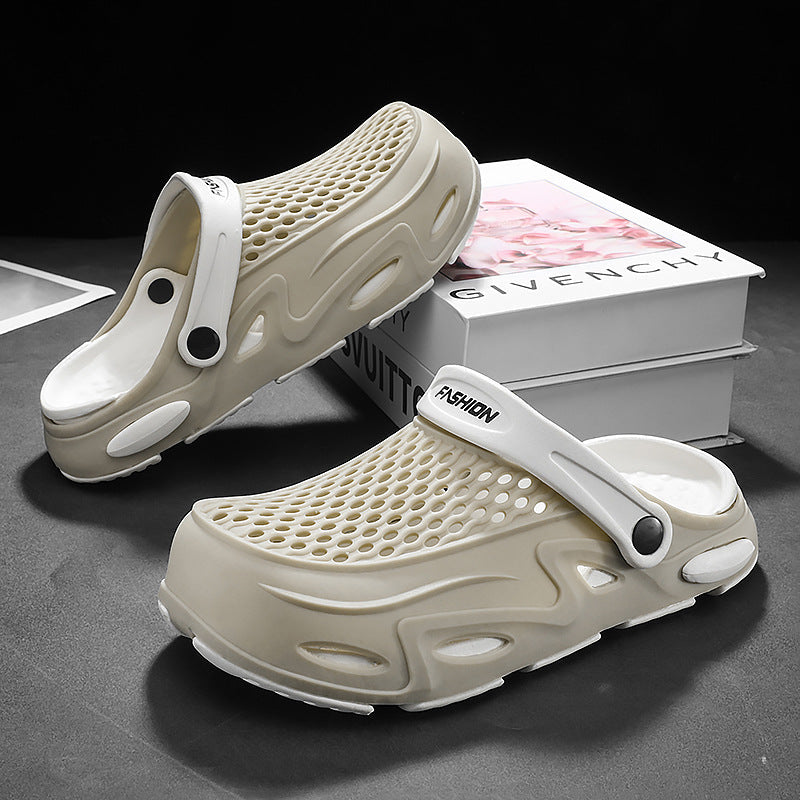 Herren Atmungsaktive Clogs mit verstellbarem Riemen R&B