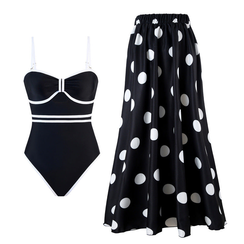 Damen Badeanzug mit elegantem Rock R&B