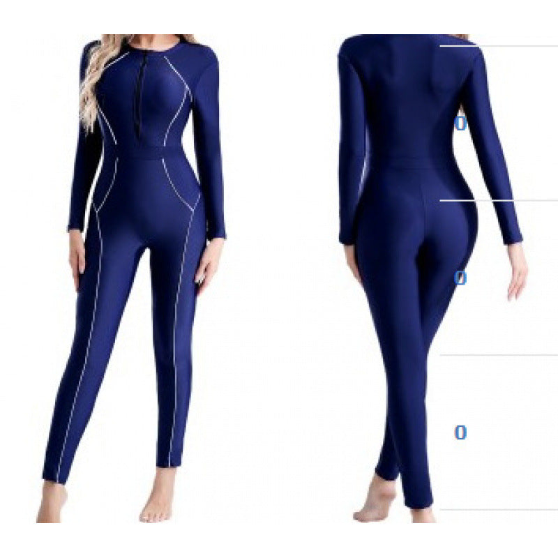 Damen Sportlicher Neoprenanzug mit hohem Kragen R&B