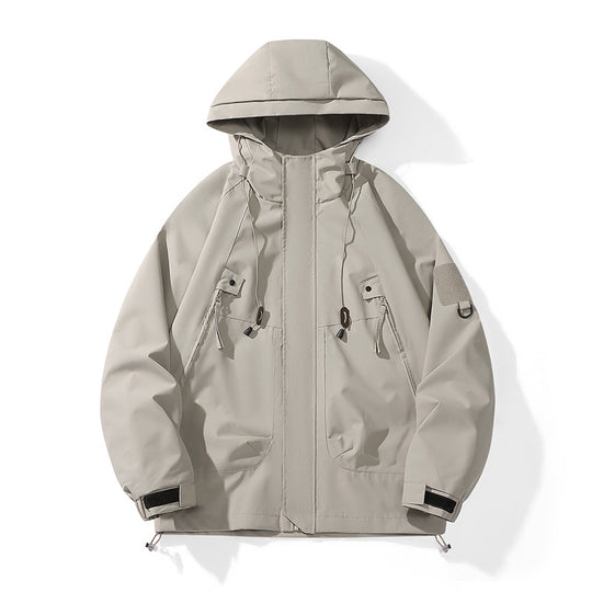 Damen technische Outdoor-Jacke mit verstellbarem Kapuzendesign und praktischen Taschen R&B