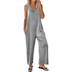 Frauen Freizeit Weiterbeinig Jumpsuit R&B