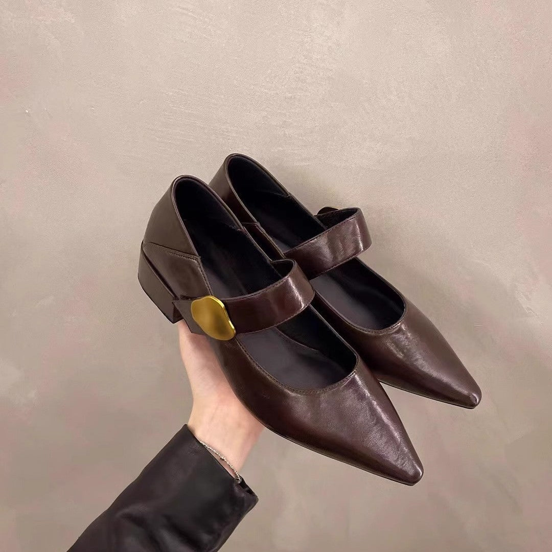 Damen elegante Slingback-Pumps mit dekorativem Riemchen