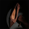 Damen spitze Pumps mit elegantem Veloursleder R&B