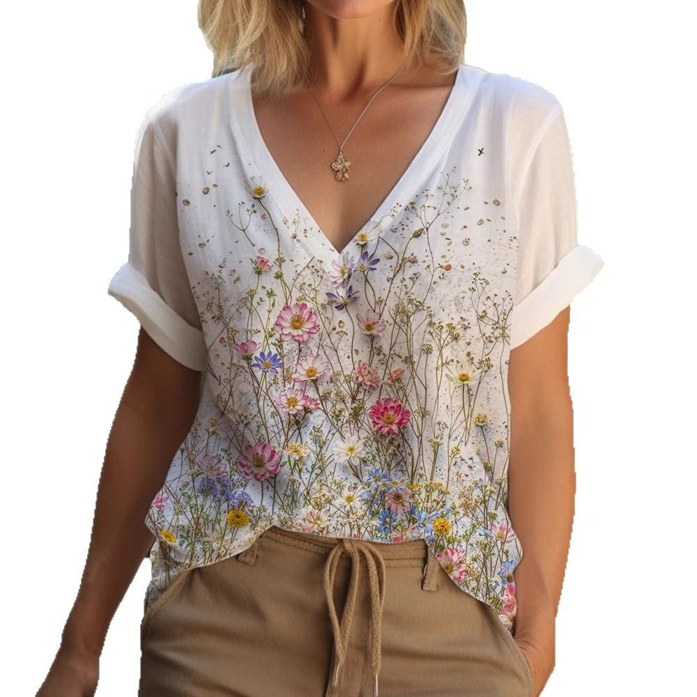 Damen Bluse mit floralem Design R&B
