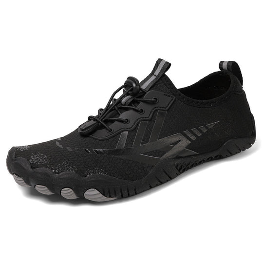 Unisex nan ultraleichte Aquaschuhe mit zehennahem Flexprofil, rutschfester Gummilaufsohle und Schnellzugverschluss R&B